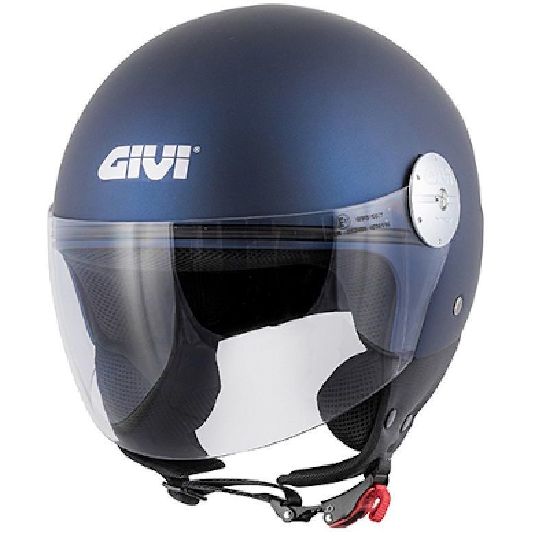 Motorcycle Helmet Jet Givi Model 10.7 Mini For Mono Matt Night Blue Saddle Pad