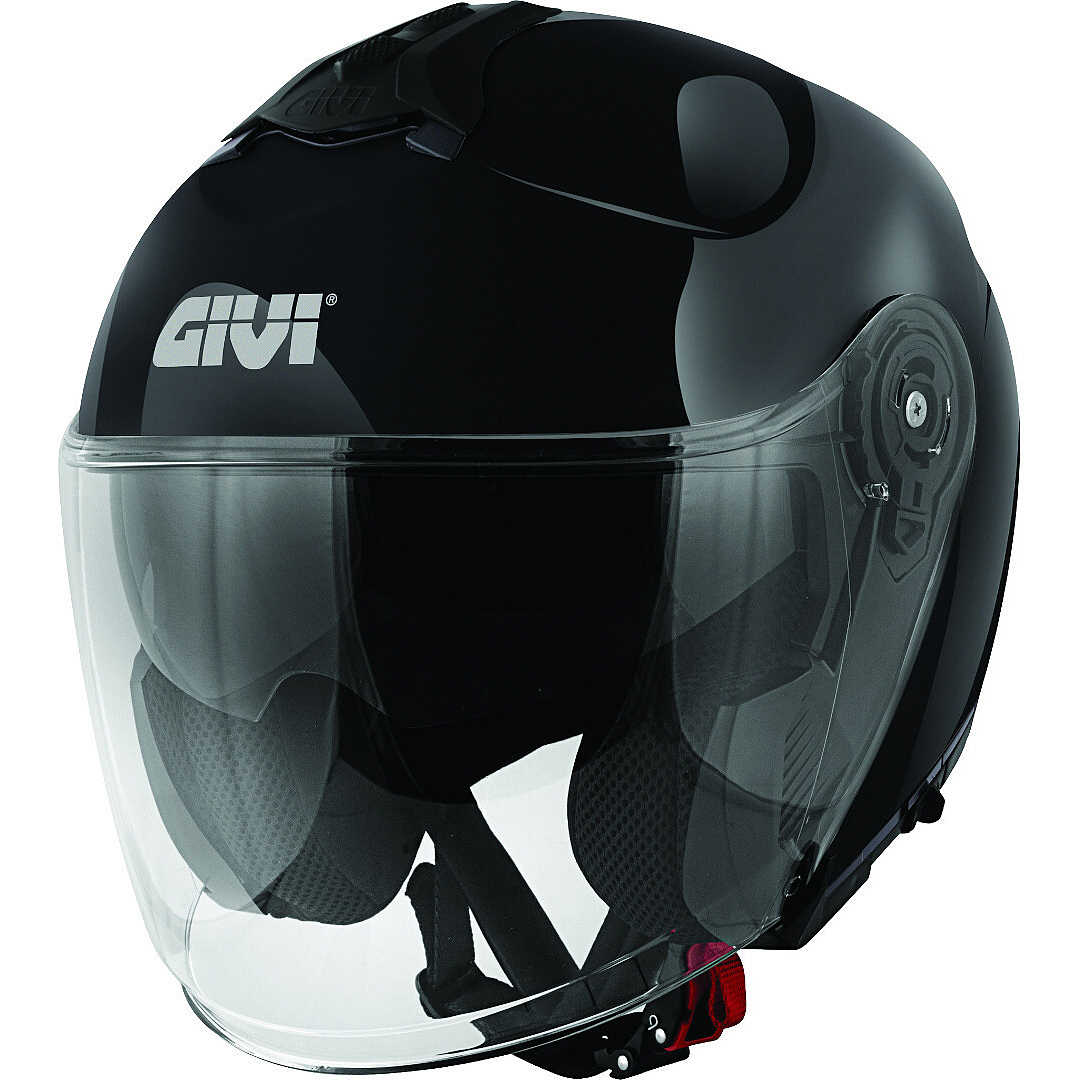 Motorcycle Helmet Jet Givi X.22 Single Color Double Glossy Black