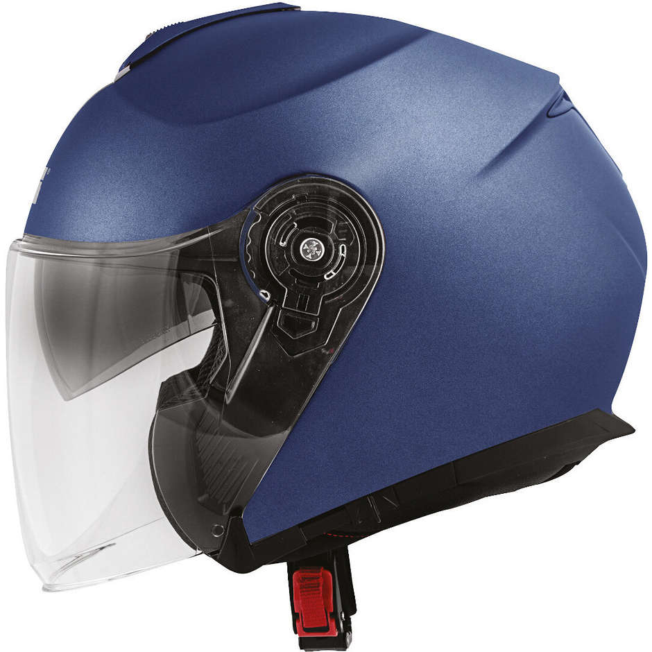Motorcycle Helmet Jet Givi X.22 Planet Single Color Double Matt Blue Visor