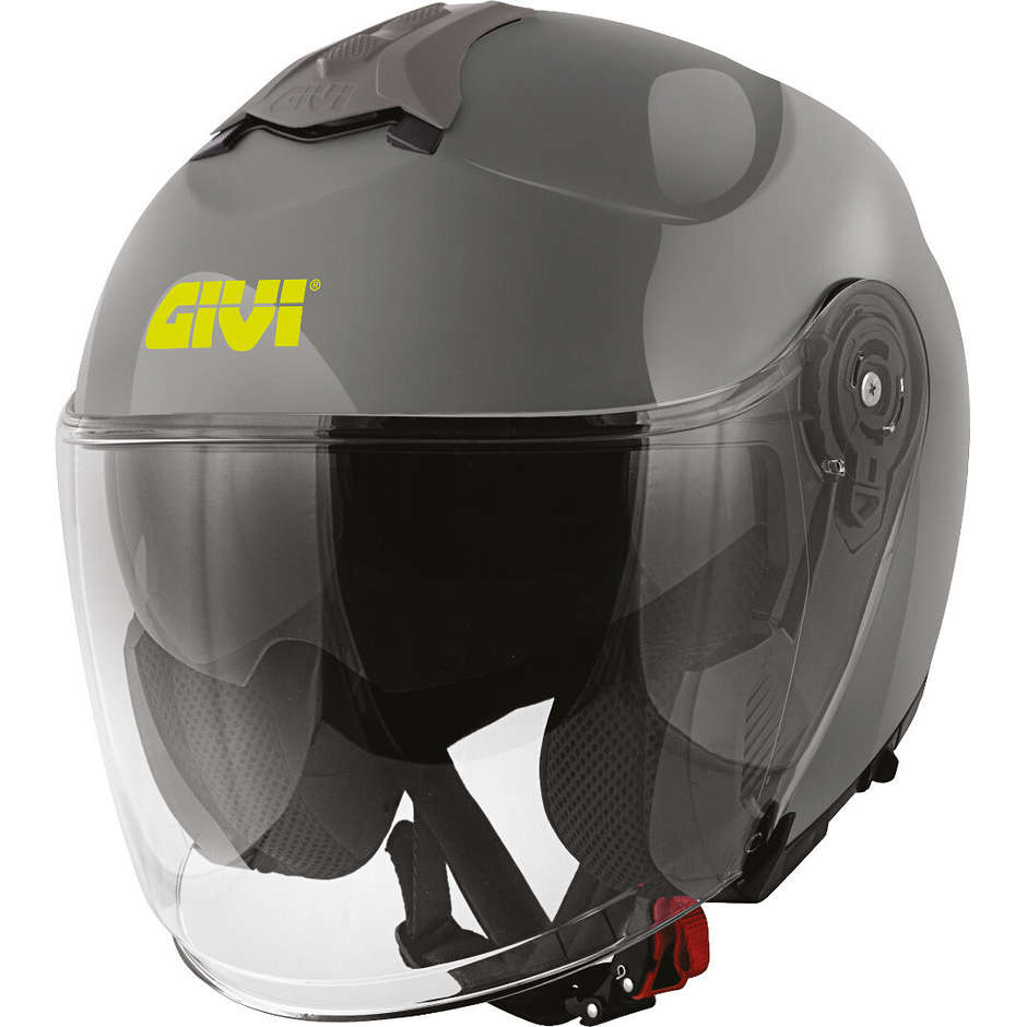 Motorcycle Helmet Jet Givi X.22 Planet Single Color Double Visor Gray Nardo