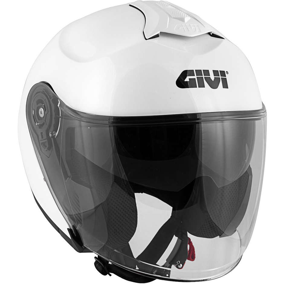 Motorcycle Helmet Jet Givi X.22 Planet Single Color Double White Visor
