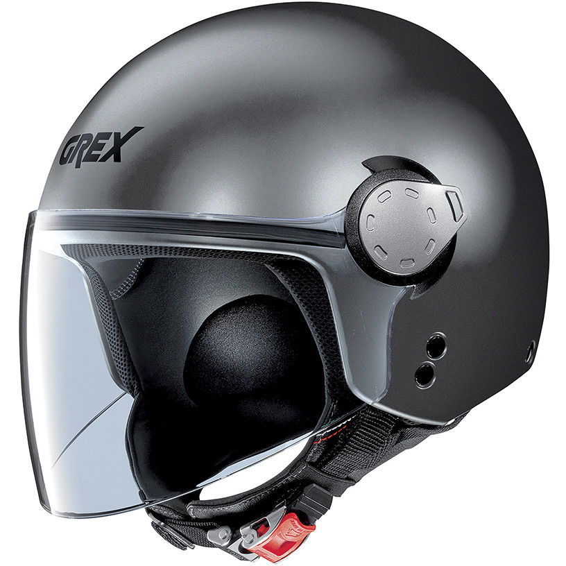Motorcycle Helmet Jet grex G3.1e KINETIC 008 Vulcan Gray Opaque
