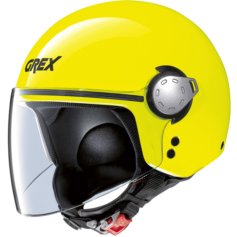 Motorcycle Helmet Jet Grex G3.1e KINETIC 009 Yellow Led