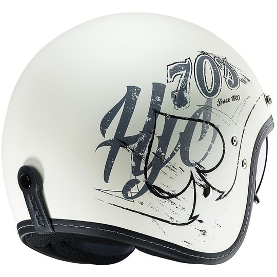 Motorcycle Helmet Jet HJC FG-70S Fiber Rockers MC-10F