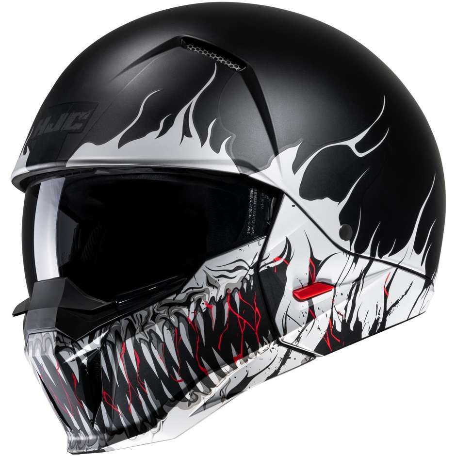 Motorcycle Helmet Jet Hjc i20 SCRAW MC5SF Black Matt Gray