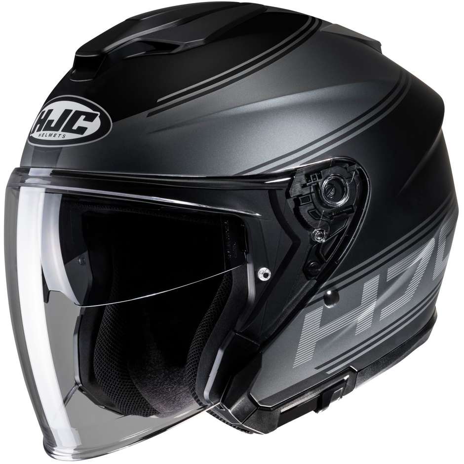 Motorcycle Helmet Jet Hjc i30 VICOM MC5SF Black Matt Gray