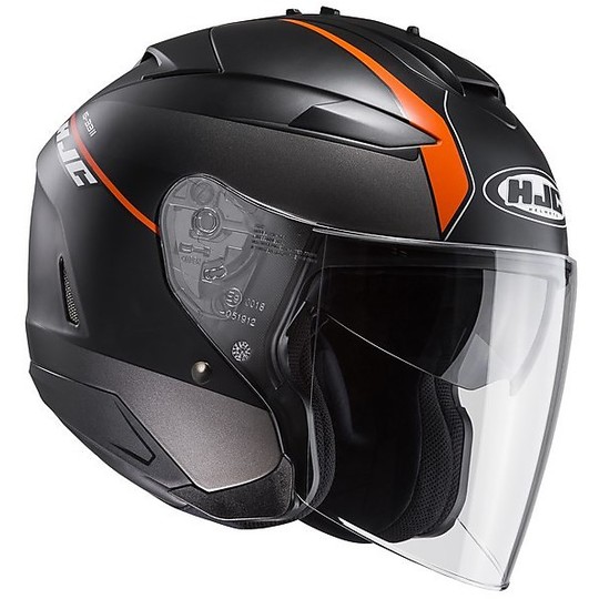 Motorcycle Helmet Jet HJC IS-33 II Double Visor NIRO MC7SF