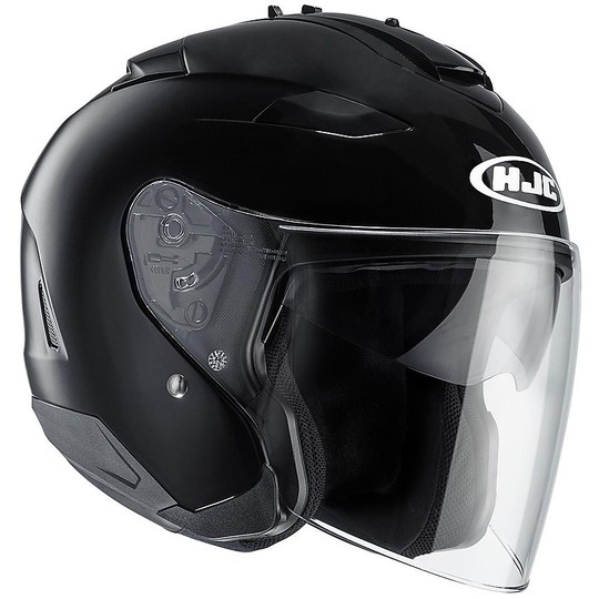 Motorcycle Helmet Jet HJC IS-33 II Dual Visor Gloss Black