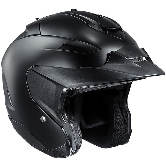 Motorcycle Helmet Jet HJC IS-33 II Dual Visor Matte Black Seeds