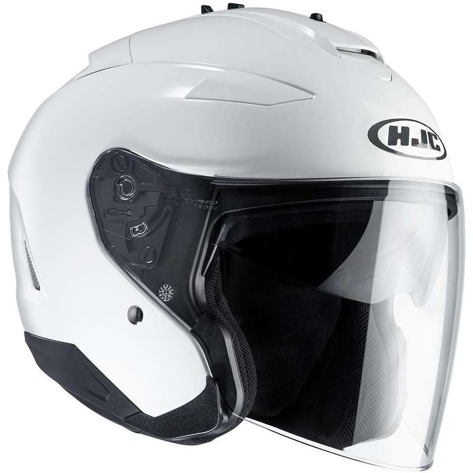 Motorcycle Helmet Jet HJC IS-33 II Dual Visor Shiny White
