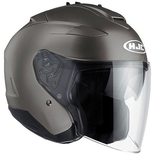 Motorcycle Helmet Jet HJC IS-33 II Dual visor Titanium
