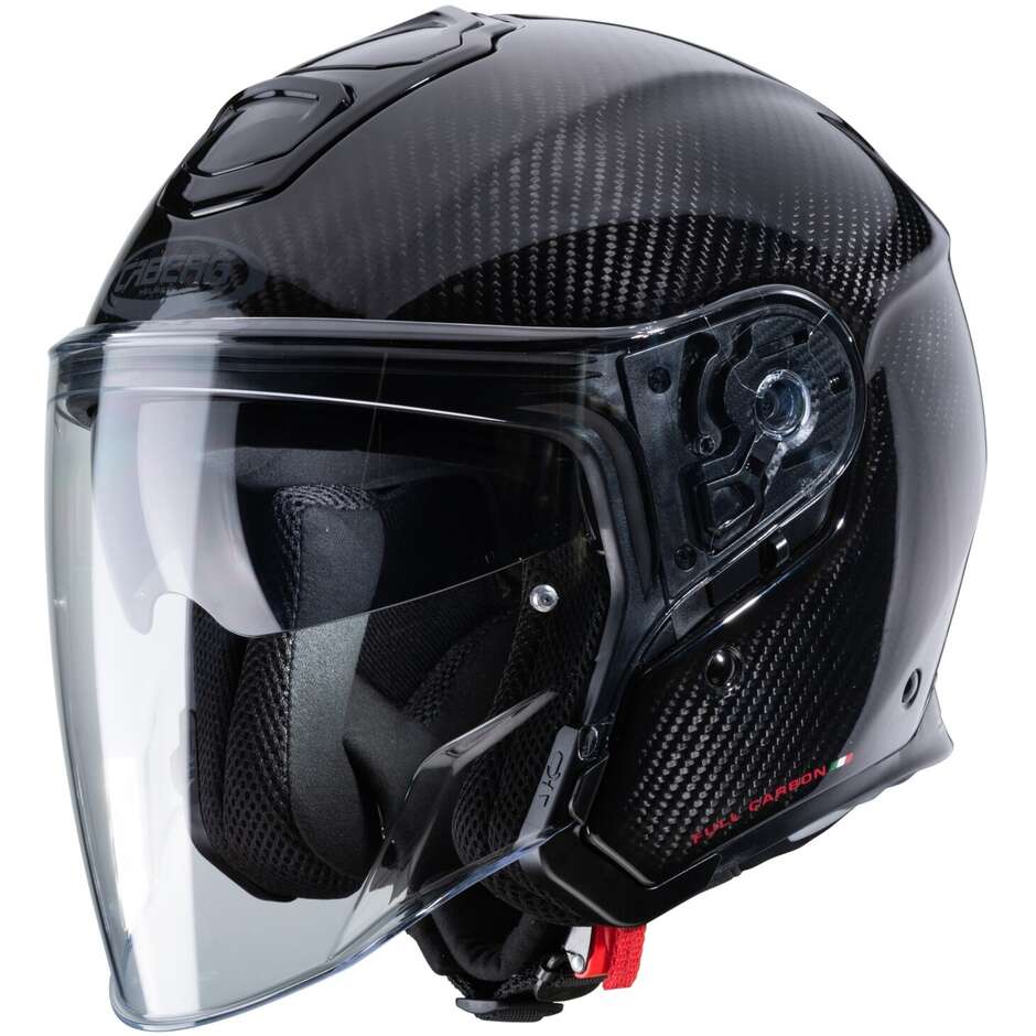 Motorcycle Helmet Jet in Caberg Carbon FLYON CARBON Black