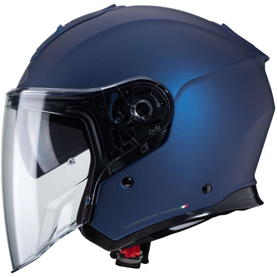 Motorcycle Helmet Jet in Caberg Fiber FLYON Matt Blue Yama