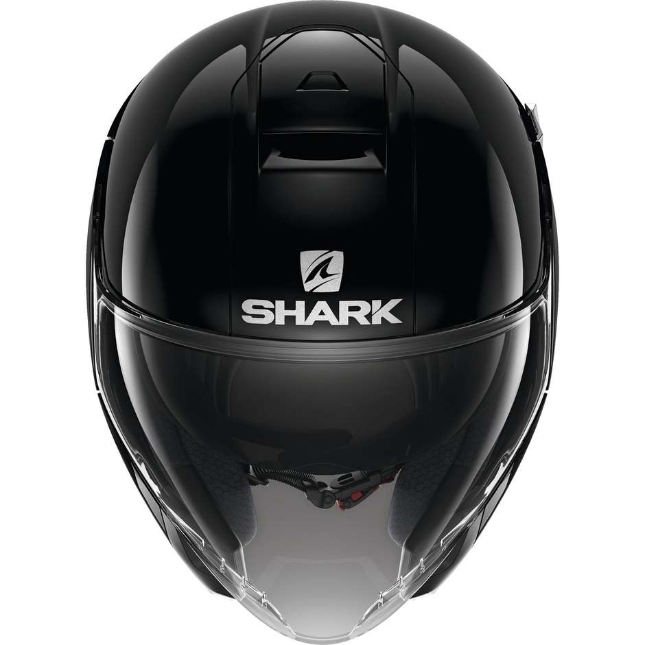 Motorcycle Helmet Jet In Shark CITYCRUISER BLANK Black