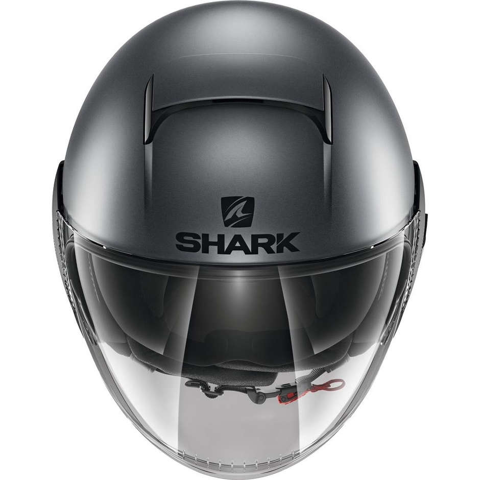 Motorcycle Helmet Jet In Shark SHARK NANO STREET NEON Anthracite Matt Black