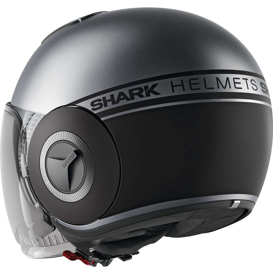 Motorcycle Helmet Jet In Shark SHARK NANO STREET NEON Anthracite Matt Black