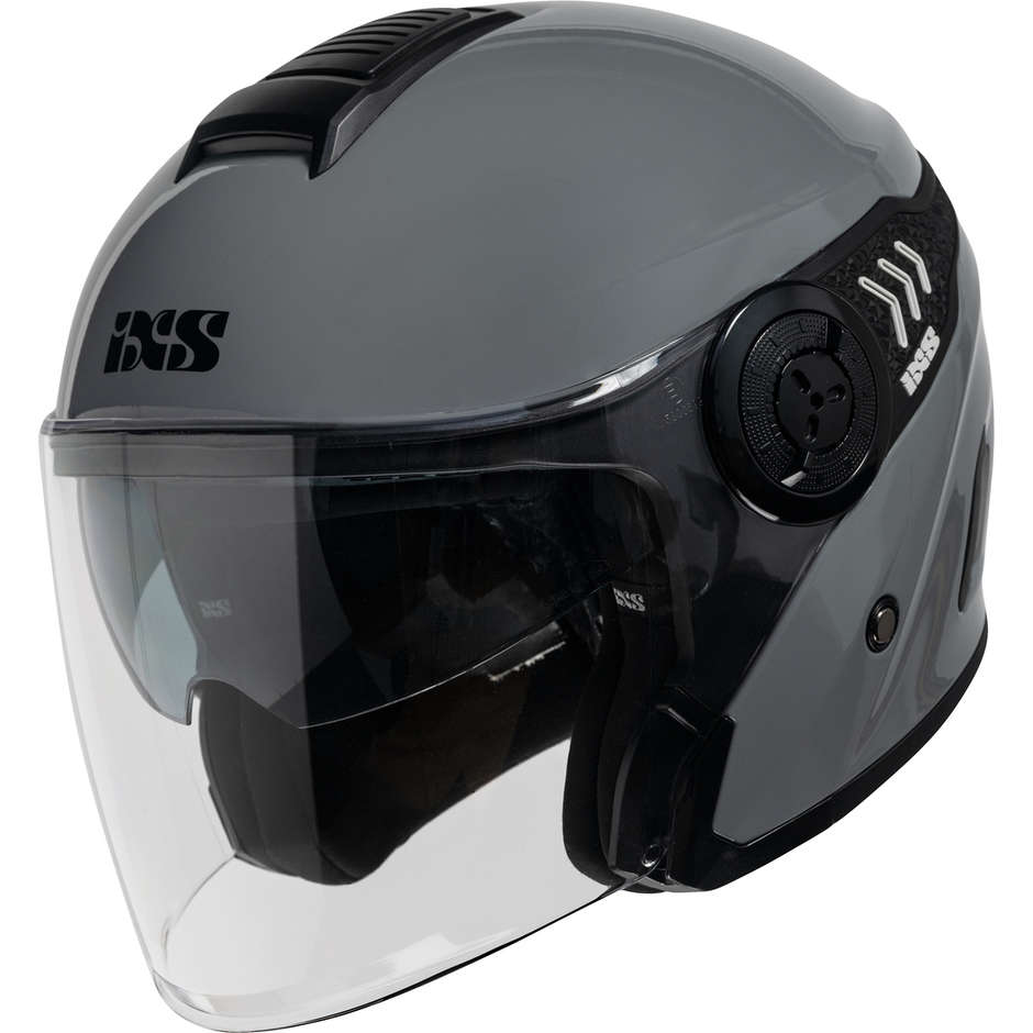 Motorcycle Helmet Jet Ixs 100 1.0 Glossy Gray