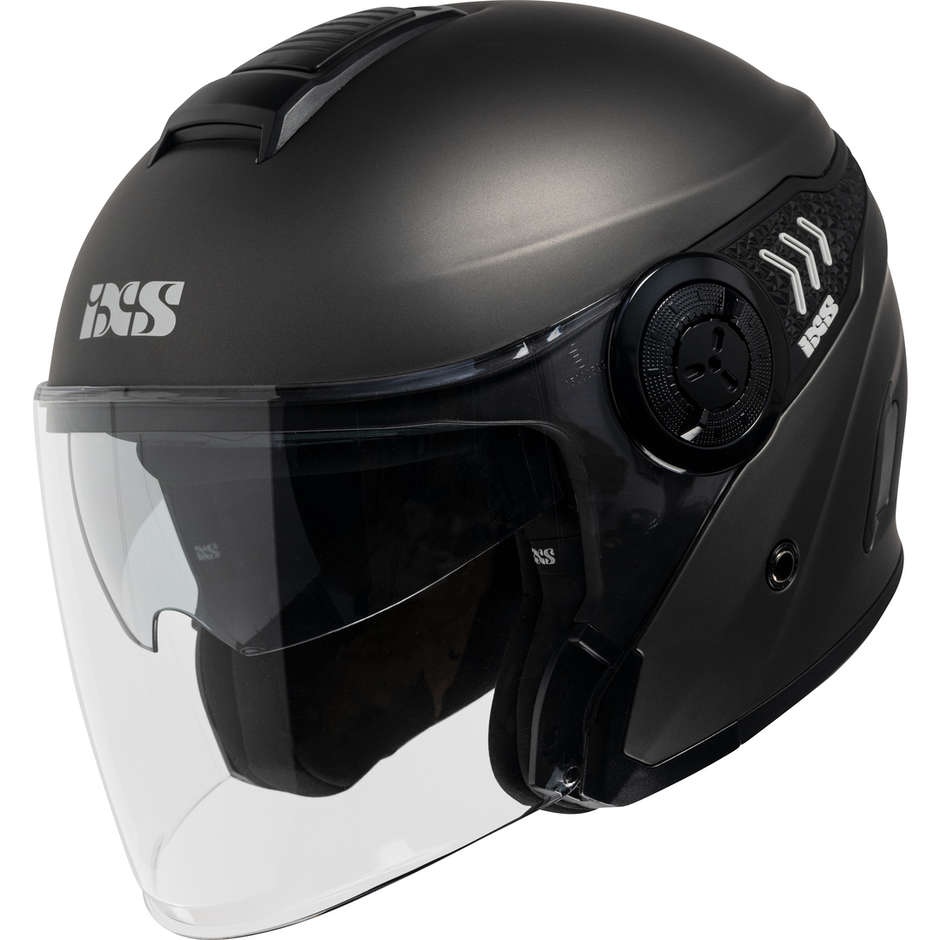 Motorcycle Helmet Jet Ixs 100 1.0 Matt Gray