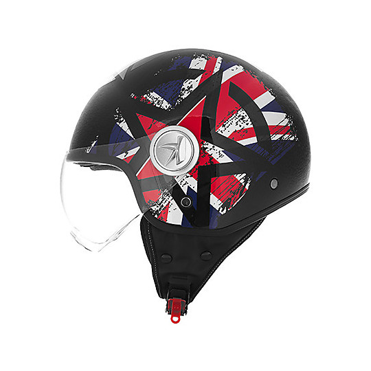 Motorcycle Helmet Jet Kappa KV-20 Rio Shaped Visor Flag UK