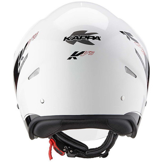 Motorcycle Helmet Jet KAPPA KV16 Fiber Glossy White