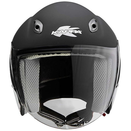 Motorcycle Helmet Jet KAPPA KV16 Fiber Matt Black