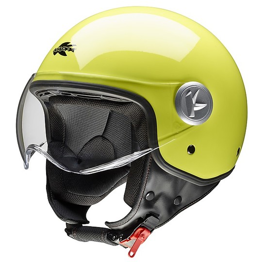 Motorcycle Helmet Jet Kappa KV20 Rio-B New 2016 Yellow Glossy