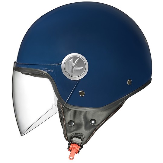 Motorcycle Helmet Jet KAPPA KV20 Rio L Visor Long Navy Blue