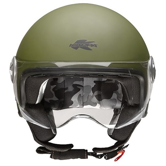 Motorcycle Helmet Jet KAPPA KV20 Rio Military Green Opaque