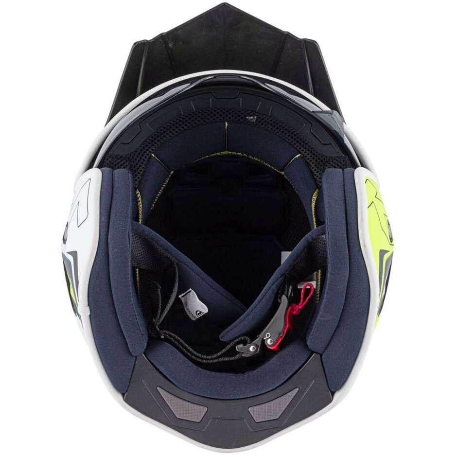 Motorcycle Helmet Jet Kappa KV45 Trial Gemini Matt Black Yellow White