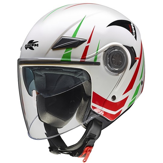 Motorcycle Helmet Jet KAPPA WV22 Florida Double Visor Arrow Italy