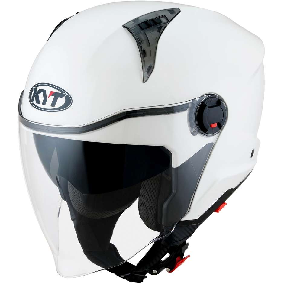 Motorcycle Helmet Jet KYT D-CITY PLAIN White