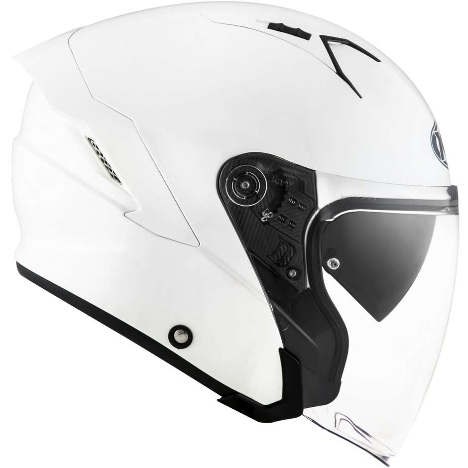 Motorcycle Helmet Jet KYT NF-J PLAIN White