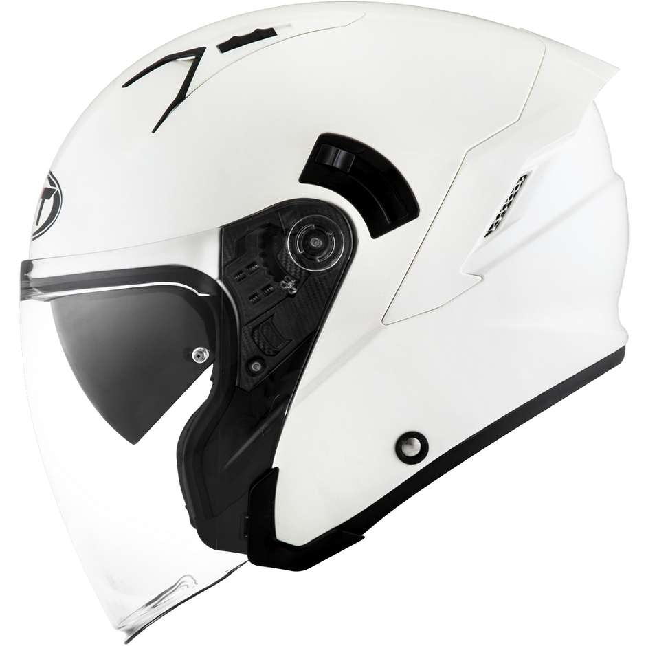 Motorcycle Helmet Jet KYT NF-J PLAIN White