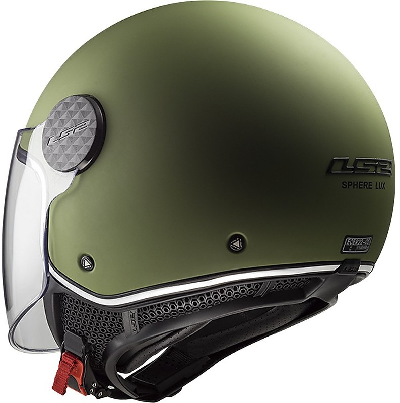 Motorcycle Helmet Jet Ls2 OF558 SPHERE LUX Solid Matt Green +
