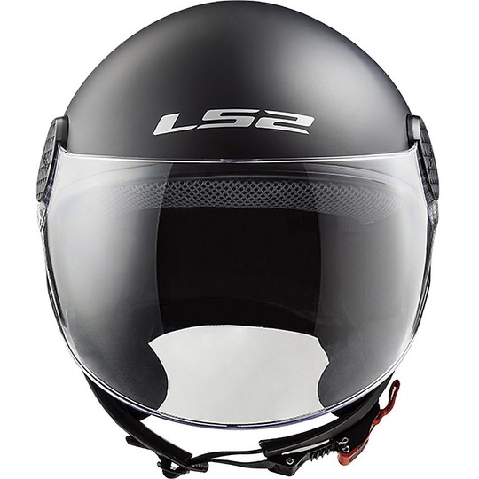 Motorcycle Helmet Jet Ls2 OF558 SPHERE Solid Matt Black
