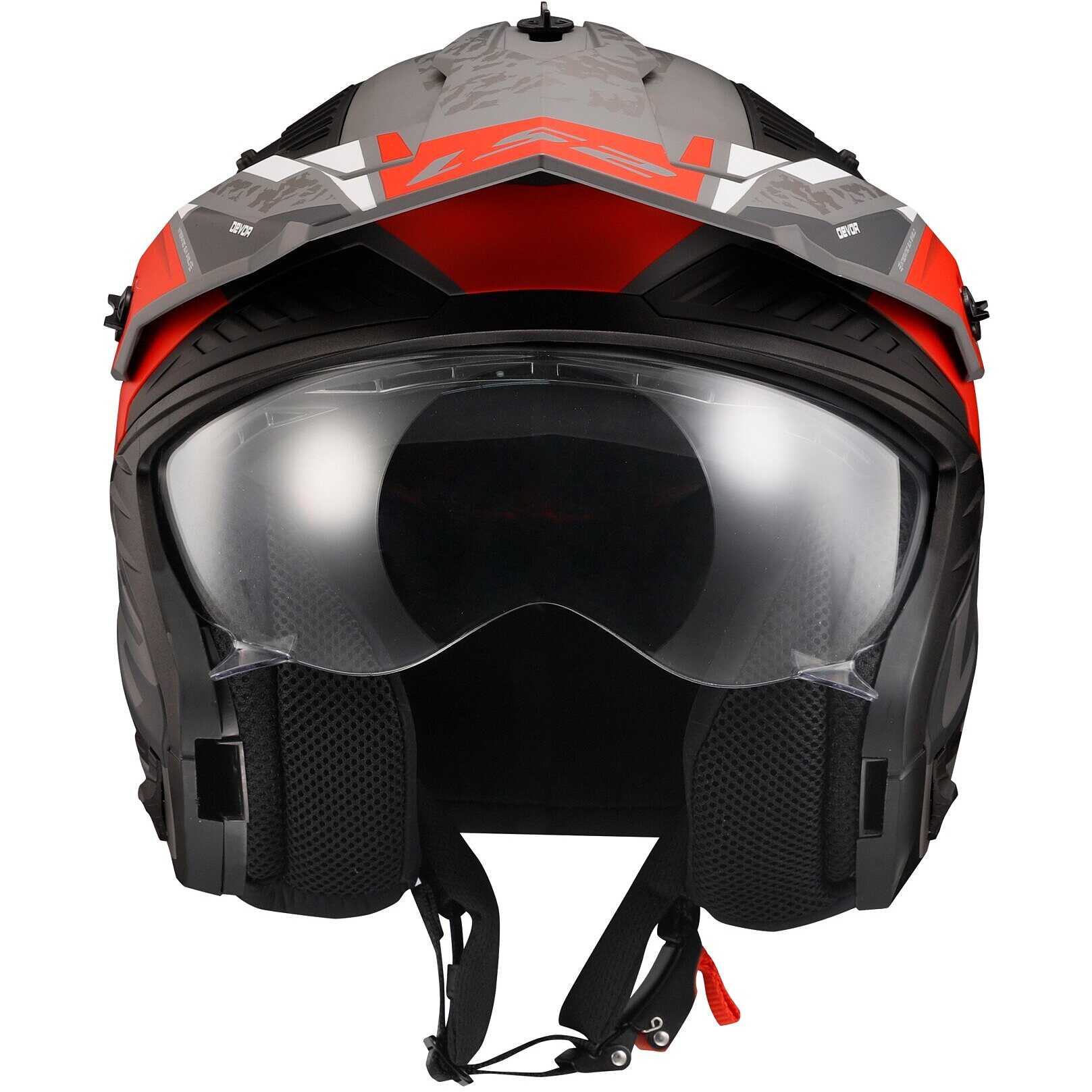 Eemaldatava Lõuaga Kiiver LS2 OF606 Drifter Mud Orange - View #2