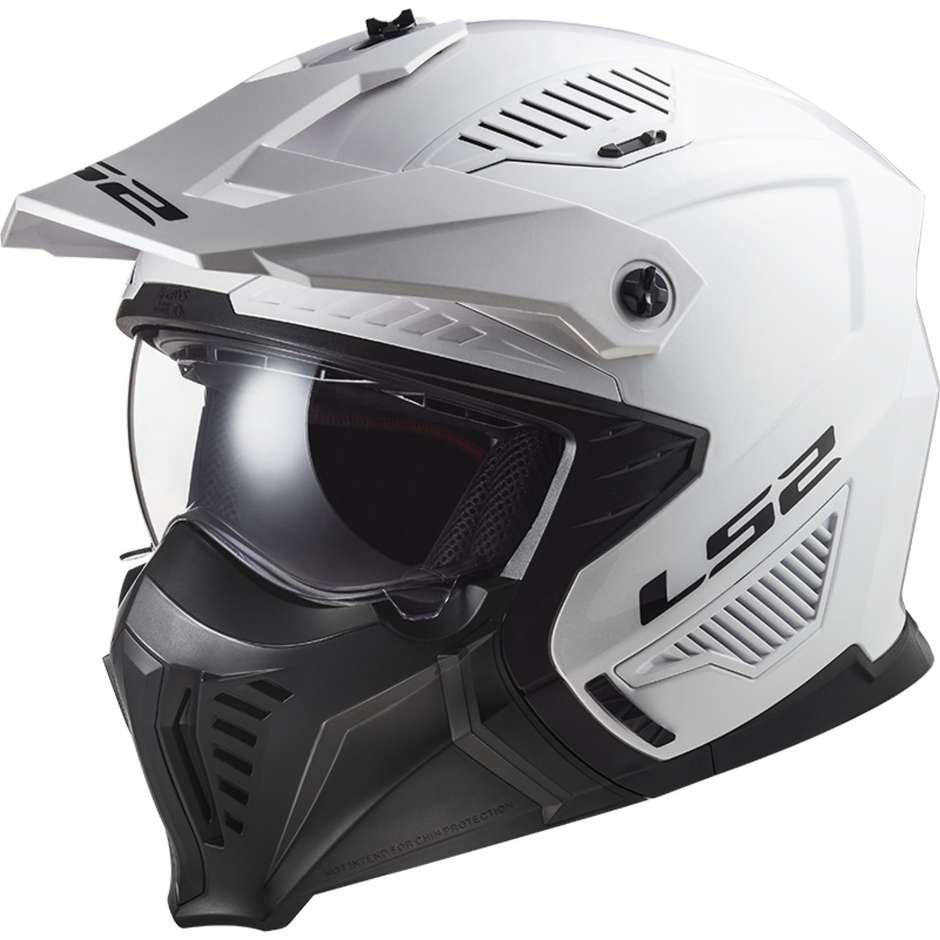 Motorcycle Helmet Jet Ls2 OF606 DRIFTER SOLID White