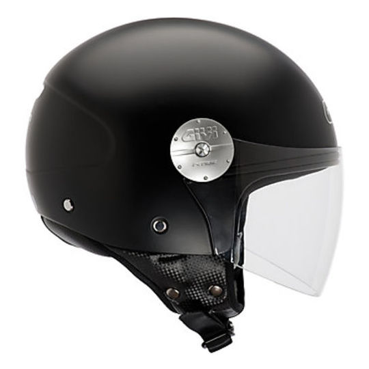 Motorcycle Helmet Jet Givi 10.7 Matt Black For Sale Online Outletmoto.eu