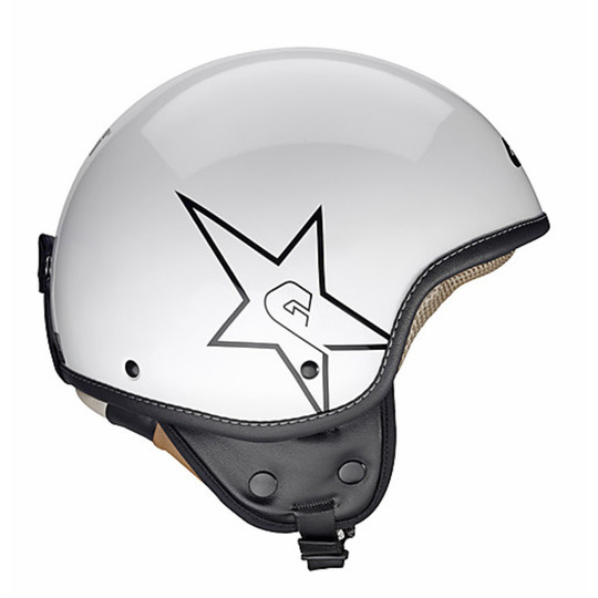Motorcycle Helmet Jet Model Givi 10.9 Easy-J White Star