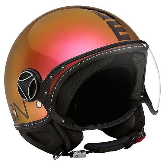 Motorcycle Helmet Jet Momo Design FGTR Fighter CLASSIC POP Iridescent Fuchsia