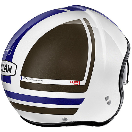 Motorcycle Helmet Jet Nolan N21 FLYBRIDGE 087 White Blue
