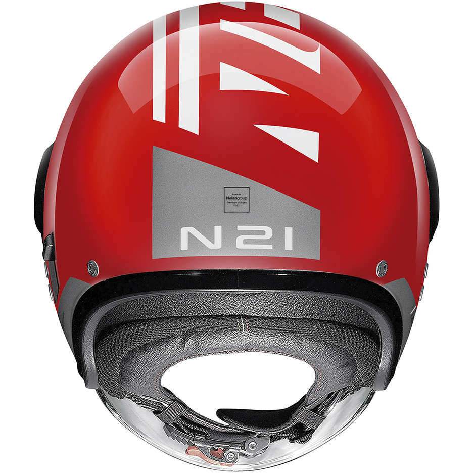 Motorcycle Helmet Jet Nolan N21 Visor AVANT-GARDE 079 Corsa Red