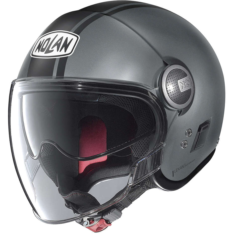 Motorcycle Helmet Jet Nolan N21 VISOR DOLCE VITA 093 Lava Gray Opaco