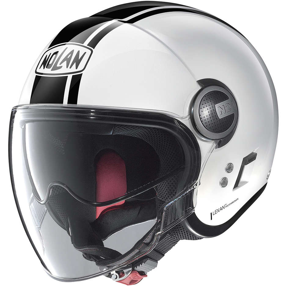 Motorcycle Helmet Jet Nolan N21 VISOR DOLCE VITA 094 White Metal