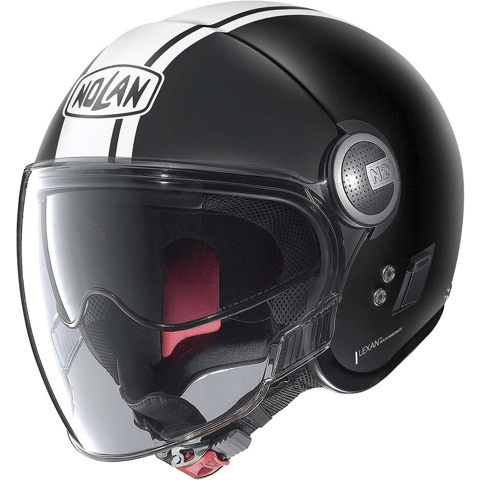 Motorcycle Helmet Jet Nolan N21 VISOR DOLCE VITA 099 Matt Black White