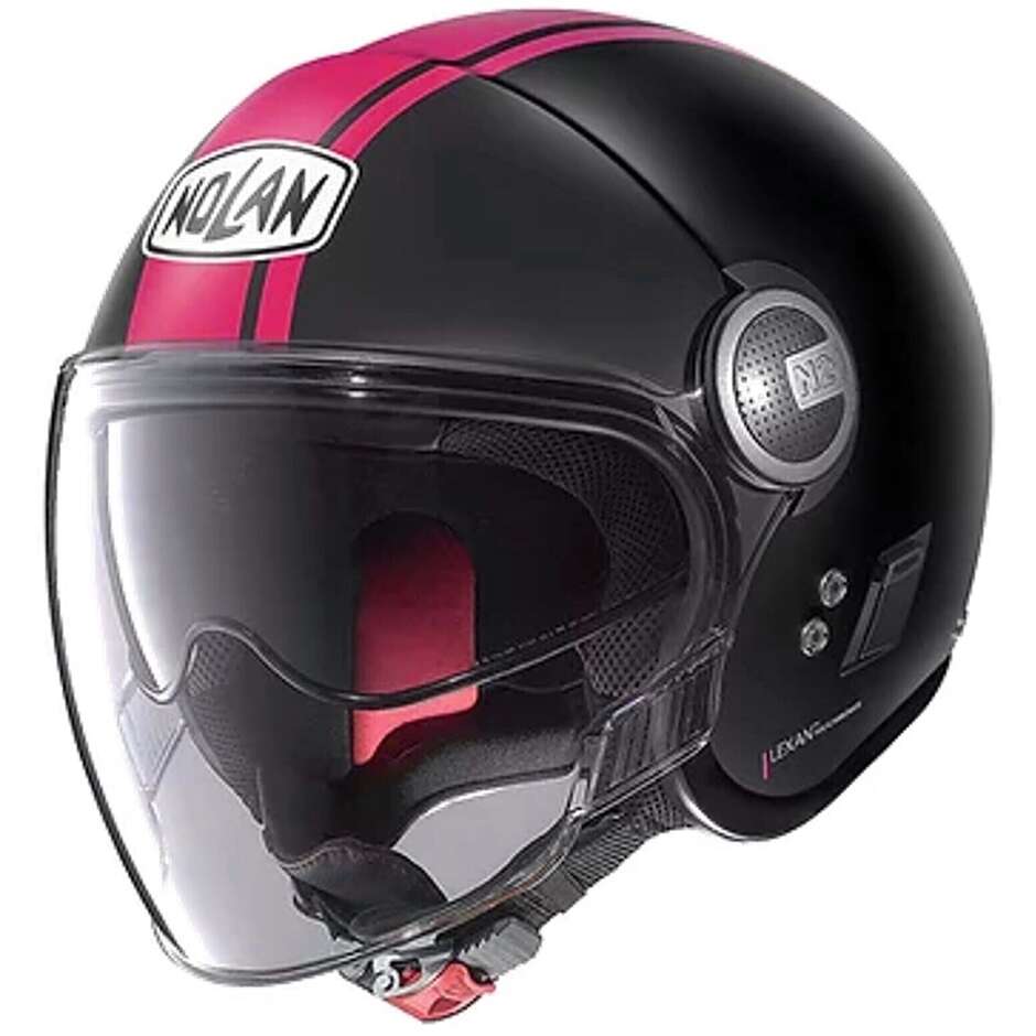 Motorcycle Helmet Jet Nolan N21 VISOR DOLCE VITA 103 Matt Black Purple