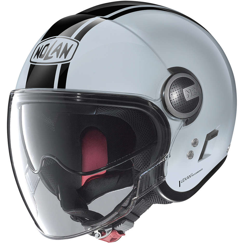 Motorcycle Helmet Jet Nolan N21 VISOR DOLCE VITA 104 Zephyr White
