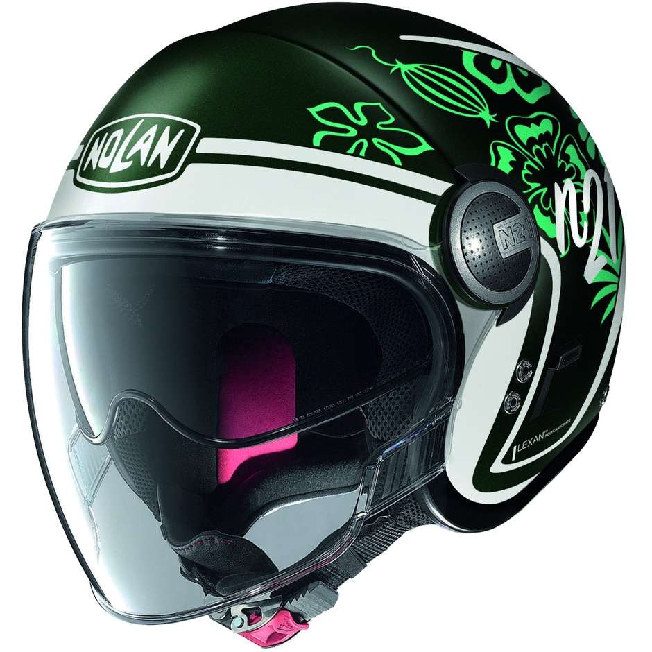 Motorcycle Helmet Jet Nolan N21 VISOR PLAYA 089 Forest Green Opaque