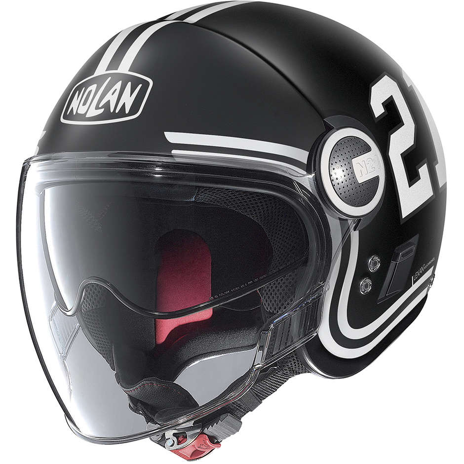 Motorcycle Helmet Jet Nolan N21 Visor QUATERBACK 082 Matt Black