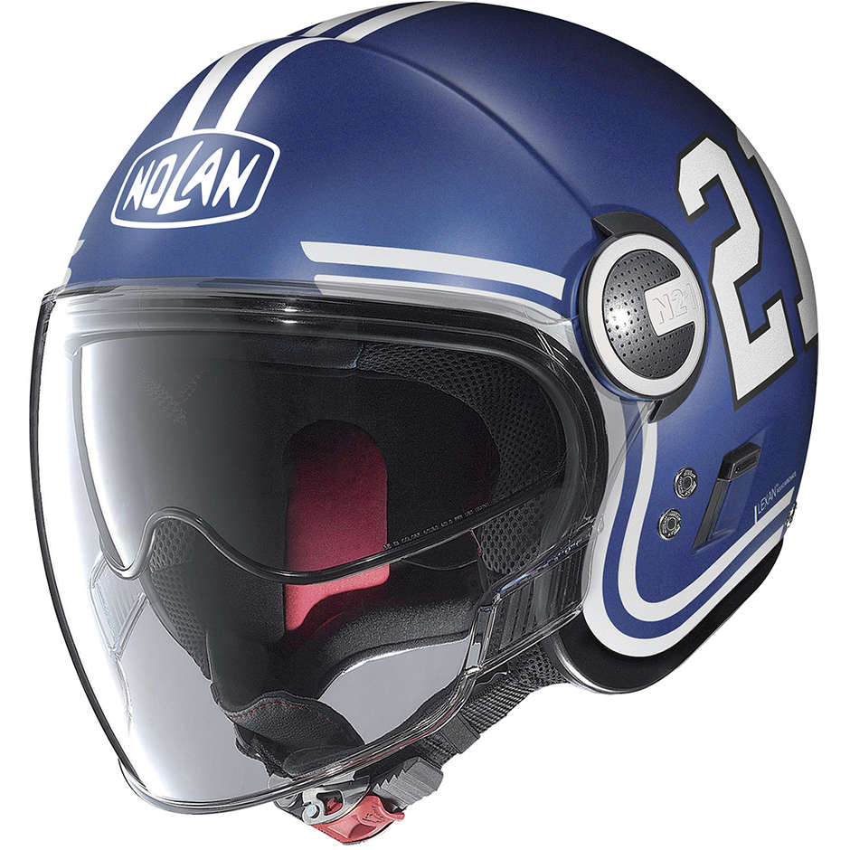 Motorcycle Helmet Jet Nolan N21 Visor QUATERBACK 085 Imperator Matt Blue